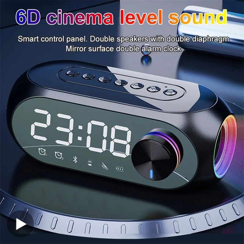 Home Improvement Videos - Будильник Радио FM Bluetooth Динамик Портативный