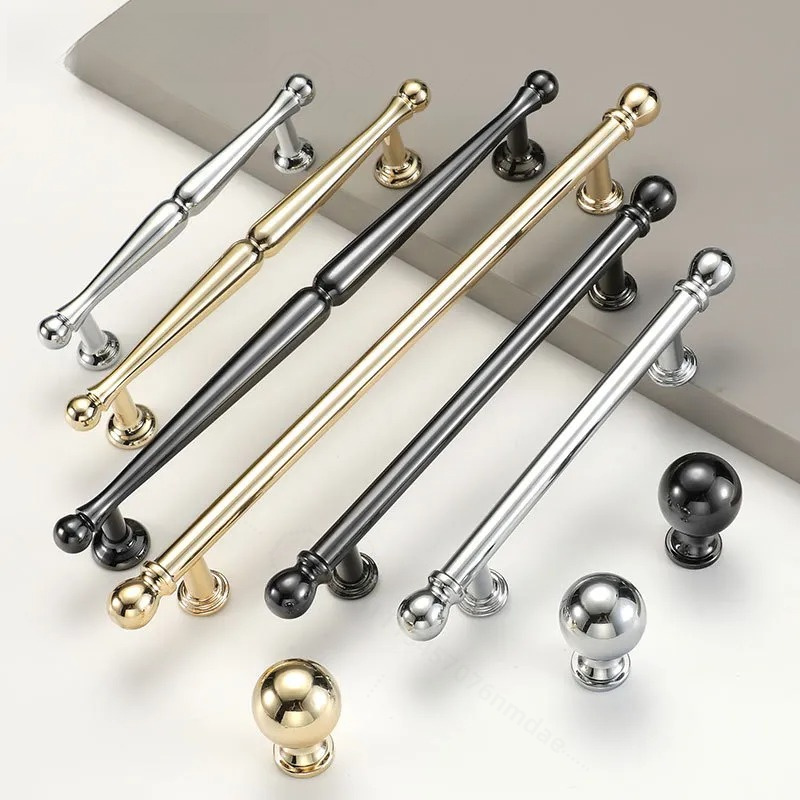 Cabinet Handle Pull - Французская хромированная ручка из цинкового сплава