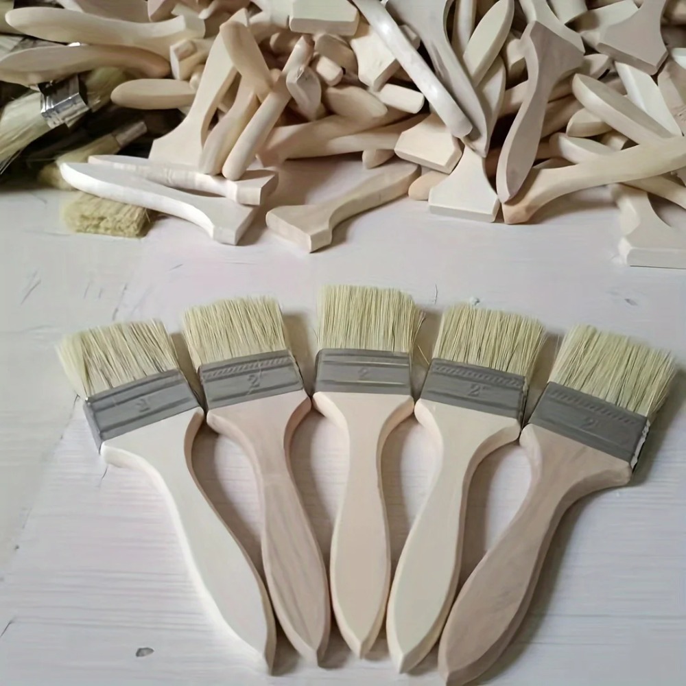 Набор деревянных кистей для по – обзор и цена Wood Stain Brush