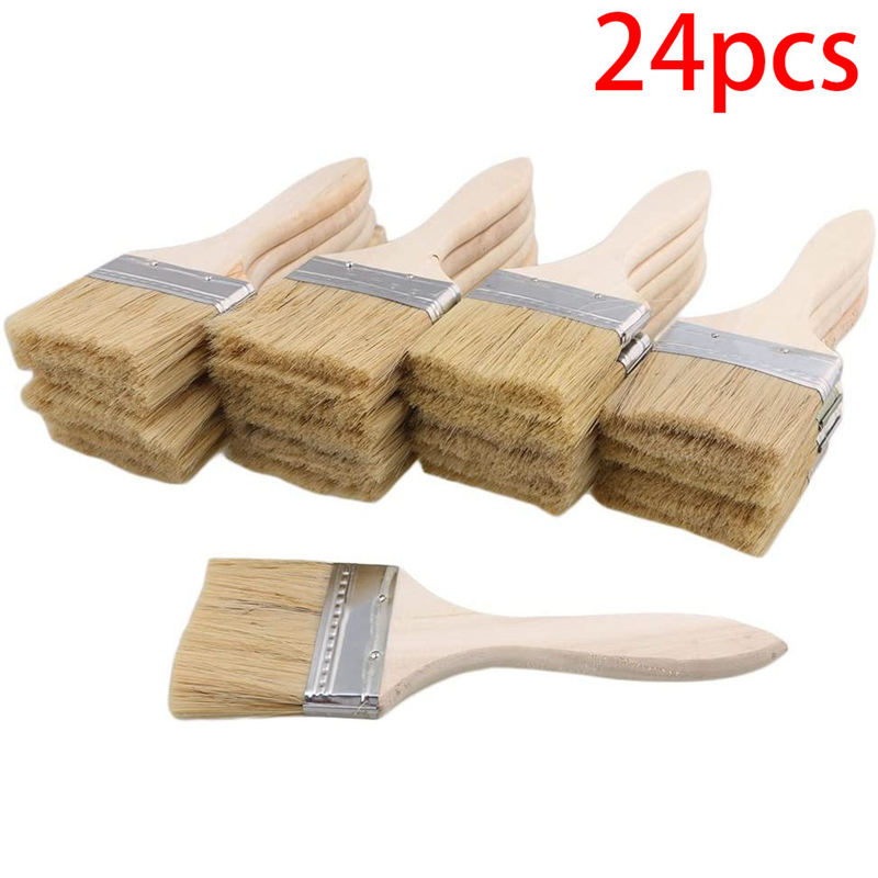 Набор из 24 кистей для краски  – обзор и цена Wood Stain Brush