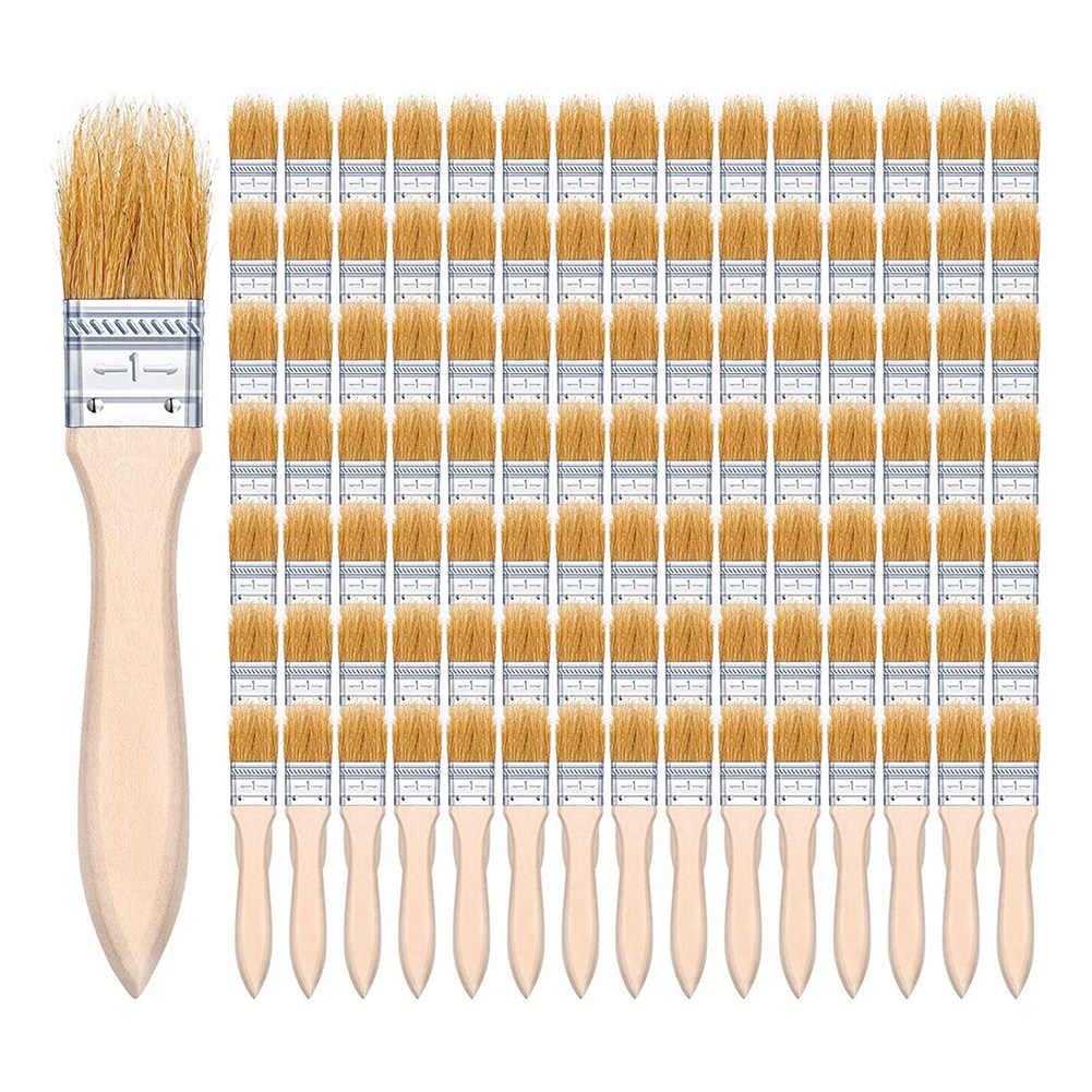ABUH-100 шт. 1-дюймовые кисти  – обзор и цена Wood Stain Brush