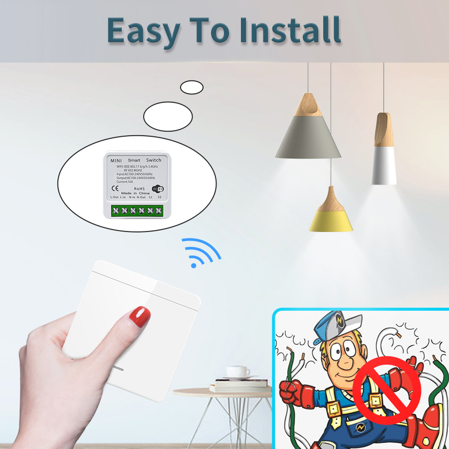 Умный выключатель с Wi-Fi, 16  – обзор и цена Home Improvement And Diy